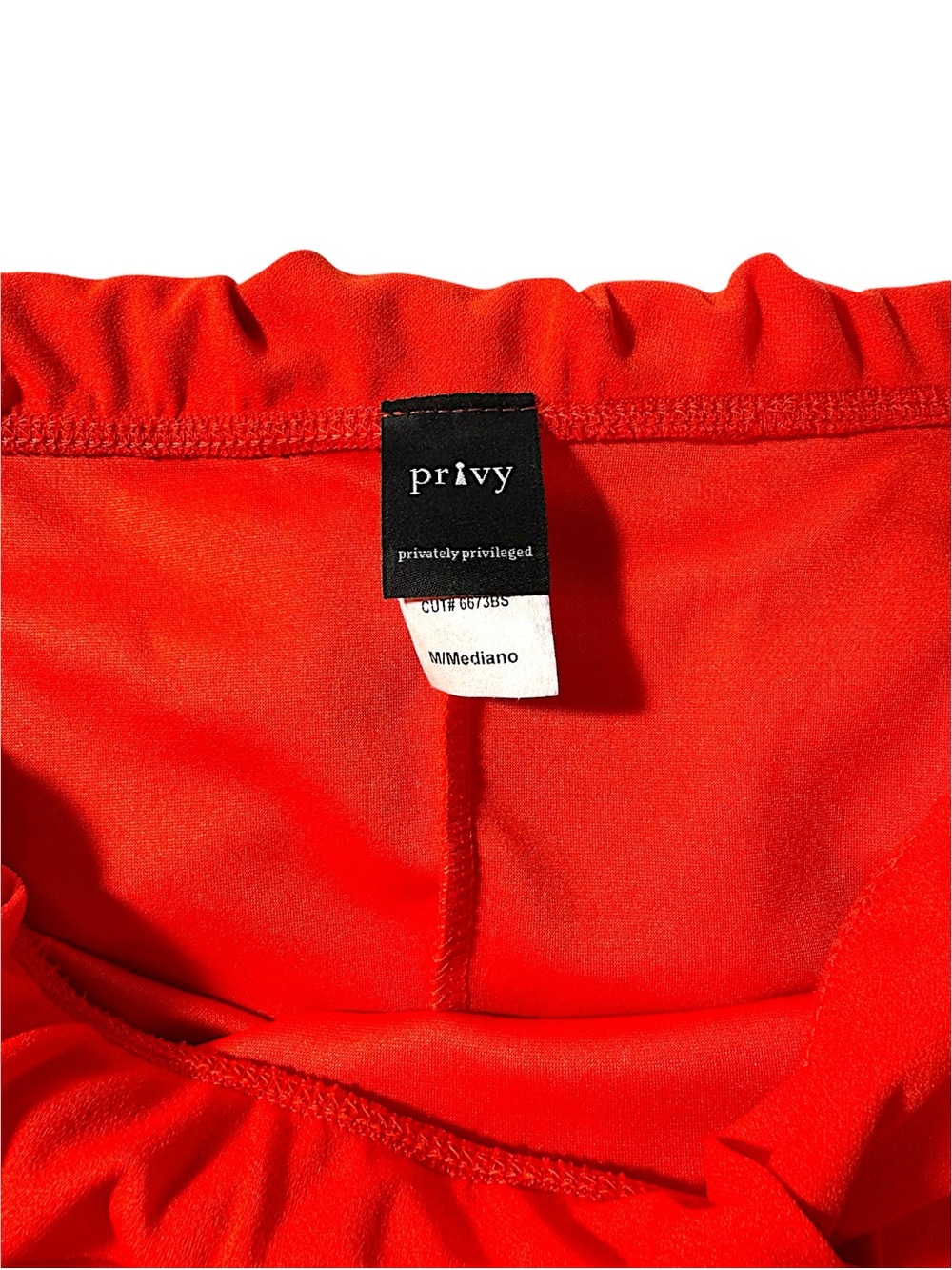 privy Red One-Shoulder Ruffle Bodycon Dress - Picture 4 of 8